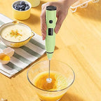 Electric Milk Frother, Automatic Milk Foam Maker for coffee, Matcha, Hot Chocolate Stainless Steel Whisk Battery Operated Mini Drink Mixer Blender (Color : White) - Image 6