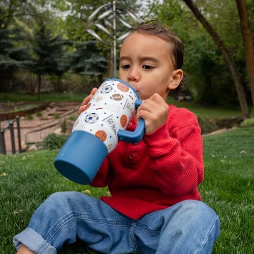 HydroJug Traveler 20oz Kids Insulated Tumbler with Handle, All-Stars - Image 5
