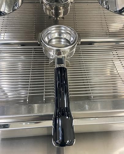 58mm Double Spout Portafilter Compatible with La Marzocco Espresso Machine Stainless Steel Espresso Portafilter with Double Shot Filter Basket Espresso Accessories-Handle Plastic - Image 5