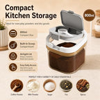 3 Pcs Airtight Coffee Canister Set, BPA-Free, 60.8 oz + 2 x 27 oz，Amber - Image 3