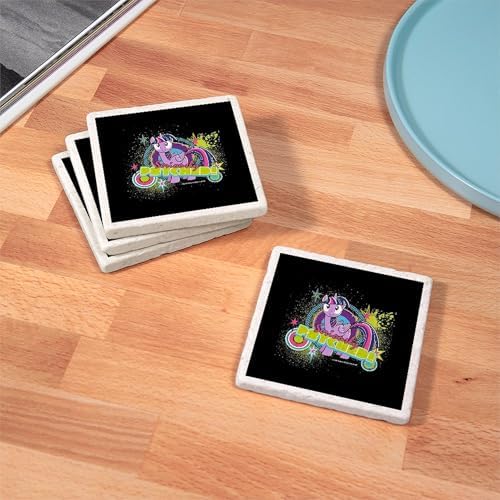 CafePress MLP Twilight Sparkle Seriously Psyche Tumbled Stone - Set of 4 Coasters Set of 4 - Image 3