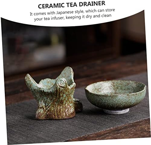 Healifty Bamboo Tea Drainer Japanese Style Tea Strainer Fine Mesh Tea Filter Strainer for Loose Tea Tea Ceremony Accessory Stylish - Image 6