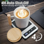 Coffee Mug Warmer & Mug Set 2025, Heated Cup for Desk with Temperature Control and Smart Auto Shut Off, 14oz - Image 2