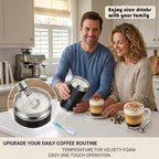 5-in-1 Milk Frother and Steamer, Automatic Warm and Cold Foam Maker, Hot & Cold Foam Maker and Milk Warmer with LED Display Touch Screen for Coffee,Latte, Cappuccino, Macchiato, Hot Chocolate - Image 5