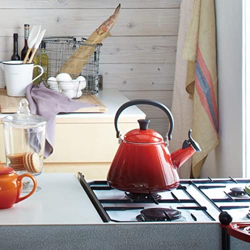 Le Creuset 1.7 Quart Kone Teakettle, Red - Image 2