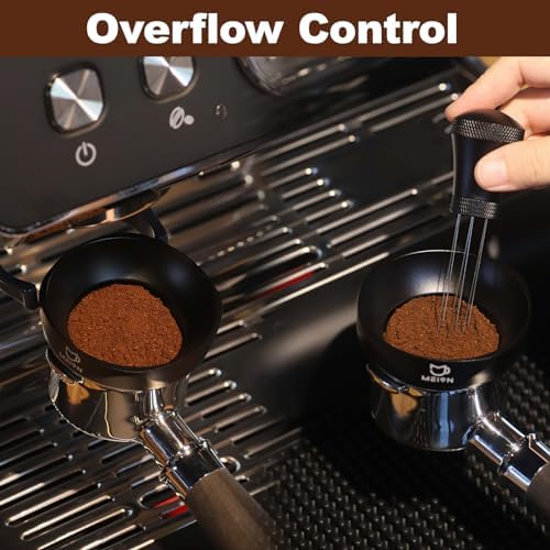 51mm Dosing Funnel and Espresso Distribution Tool Set, Magnetic Coffee Funnel, Espresso Tools Espresso Accessories (Black) - Image 7