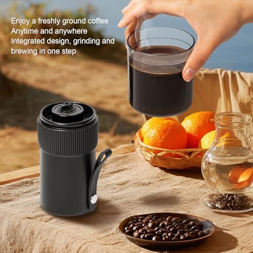Portable Electric Coffee Grinder, USB Rechargeable Auto Stop Quiet Adjustable Cordless Handheld Small Coffee Bean Grinder for Home Camping Travel - Image 4