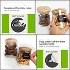 DHSBTLS 9 Pack 12 oz Glass Jars with Airtight Bamboo Lids for Kitchen - Image 3