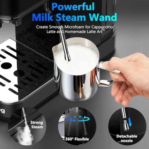 URintells Cuising Espresso Machine with Touchscreen And Cold Brew - Image 4