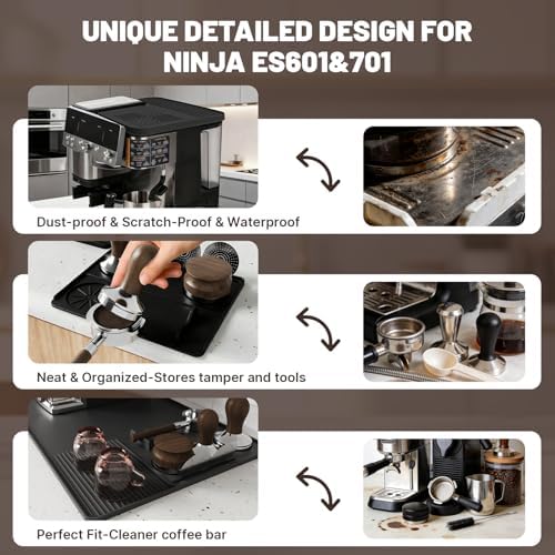 4-in-1 Coffee Maker Mat for Ninja Luxe Cafe Machine ES601 & ES701 - Image 3