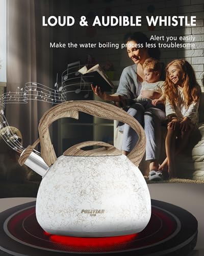 POLIVIAR Tea Kettle, 2.7 Quart, Iron Grey - Image 2