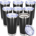 20oz Tumbler Stainless Steel Tumbler Coffee Tumbler with Lid Black, 8P by AUWBON