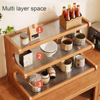 3-Tier Wooden Mug Holder Countertop, Coffee Cup Holder Mug Display Coffee Mug Organizer Mug Rack for Coffee Station Organizer Mug Shelf for Cabinet for Kitchen, Home,Acrylic,Long - Image 5