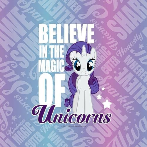 CafePress MLP Rarity Unicorns Tumbled Stone - Set of 4 Coasters Set of 4 w/holder - Image 2