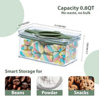 4-Pack Small Pantry Containers with Twist-Lock Lids 0.8 QT Black - Image 3