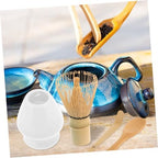 Bamboo Matcha Whisk Set with Tea Scoop and Stand, 4 Piece - Image 7
