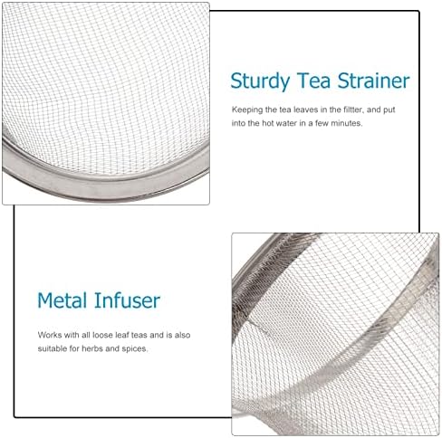 DOITOOL Replacement Teapot Strainer: 8pcs Stainless Steel Teapot Strainers Insert Tea Infuser Loose Tea Strainers for Tea Coffee Maker 6. 5 x 5 cm - Image 5