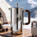 TOMAKEIT 1L/34 Oz French Press Coffee Maker,304 Stainless Steel Coffee Press,Durable & Easy Clean,Leak-Proof Design,Prensa Francesa Para Cafe for Home,Office,Camping (Silver-Upgrade) by TOMAKEIT