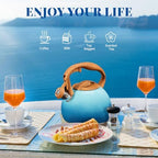 GGC Whistling Tea Kettle for Stove Top, 3.2QT/3L Stainless Steel Tea Kettle - Image 6