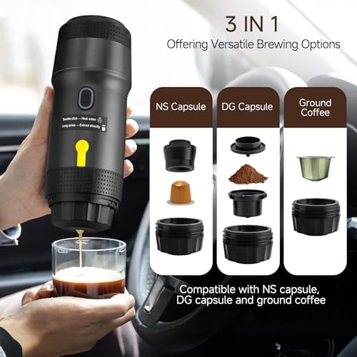Portable Espresso Maker, 25Bar Self-Heating Coffee Maker - Image 2