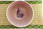 Hand-made Japanese Mino Ware Ceramic Matcha bowl Engraved with Lines Pattern 4.45 Inches Diameter Tea Cup for Tea Ceremony from Japan (Pink) - Image 4