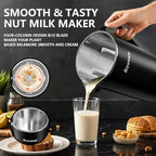 Nut Milk Maker Machine, Automatic Nut Milk Maker for Almond Homemade Milk,Oat,Plant-Based Milk and Countertop Blenders Almond Milk Maker Blenders,40oz Soy Milk Maker Delay Start/Self Clean/Keep Warm - Image 2
