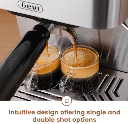 Gevi 20 Bar Espresso Machine, Programmable Coffee Maker with Milk Frother - Image 6