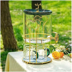 Water Pitcher High Temperature Resistant Cold Kettle with Faucet Glass Household Beverage Bucket Large Capacity Cold Drink Set Cold Kettle Water Jug - Image 2