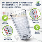 Insulated Tumblers Plastic 16oz 4pack - Keeps Drinks Cold & Hot - Image 4