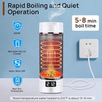 Portable Electric Kettle with Drinking Spout, Plug-in with Travel Bag, 450mL 304 Stainless Steel, 4 Preset Temp, Rapid Boiling – Home/Office/Hotel/Caravan/Dorm/Business Trip - Image 4