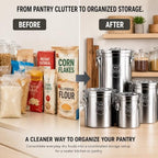 12L/2.64gal Stainless Steel Airtight Canister, Food Storage Canisters with Airtight Lid&Locking Clamp, Rice Container Cereal Grain Canisters, Storager Bucket for Flour, Coffee Bean, Sugar, Cookie - Image 3