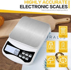 Digital Kitchen Scale (5kg/0.1g) High Precision Lab Scale, USB Rechargeable - Image 3