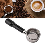 58mm Stainless Steel Bottomless Portafilter Comfortable Grip for Gaggia Coffee Machine Accessory for Lovers (Black) - Image 5