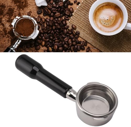 58mm Stainless Steel Bottomless Portafilter Comfortable Grip for Gaggia Coffee Machine Accessory for Lovers (Black) - Image 5
