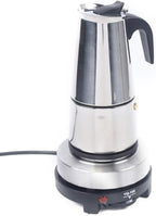 Stovetop Espresso Coffee Maker 6 Cups 300ml Italian Coffee Maker Stainless Steel Moka Coffee Pot 7.68 * 4.92 * 3.74inch with Electric Stove - Image 7