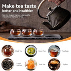 Cast Iron Tea pot, 34oz Japanese Tetsubin Teapot with Infuser for Stove Top, Tea Kettle Coated with Enameled Interior for Loose Leaf and Tea Bags, Ideal for Tea Steeper - Image 4
