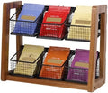 HTB 2 Tier Tea Organizer for Tea Bags with 6 Removable Metal Baskets by HTB