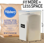 2 PC (8.5L / 287 Oz) Extra Large Pantry Flour Sugar Storage Containers Set - Image 2