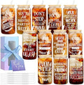 12-Pack Employee Inspiration Gifts Glass Cups, 16oz Coffee Cups by OLSUNOR
