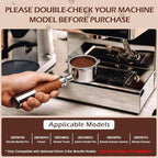 Cozary 54 mm Bottomless Portafilter with 3 Ears, Bottomless Portafilter for Breville Espresso Machines 870/878/880, Stainless Steel Portafilter, Wooden Handle, Suitable for Use at Home, Cafés and - Image 3
