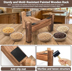 Manual Stone Grain Mill with Stainless Steel Handle, Natural Granite - Image 6