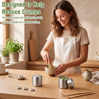 2 Set Stainless Steel Matcha Tin with Sifter Agitator Rings Scoop - Image 3