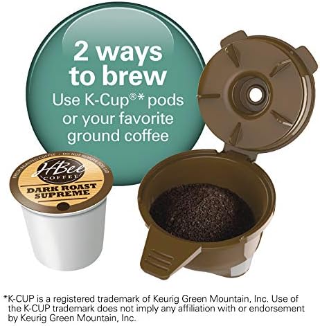 Hamilton Beach FlexBrew Single-Serve Coffee Maker with Milk Frother Compatible with K-Cup Pods and Grounds, 1cups, Black (49949) - Image 3