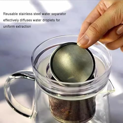 Iced Drip Coffee Maker, 600ml Cold Brew Drip Tower, Adjustable Dripper, Stainless Steel Filter, Makes 2-4 Cups, for Kitchen, Office, Coffee Shop - Image 4