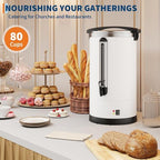 80-Cup (12l / 3.2 Gallon) Commercial Coffee Urn – Stainless Steel Electric Hot Beverage Dispenser with Double-Wall Insulation, Ideal for Weddings, Parties, Catering, and Buffets - Image 7