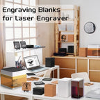 100PCS Square Slate, Cork Drink Coasters Bulk for Laser Engraving - Image 6