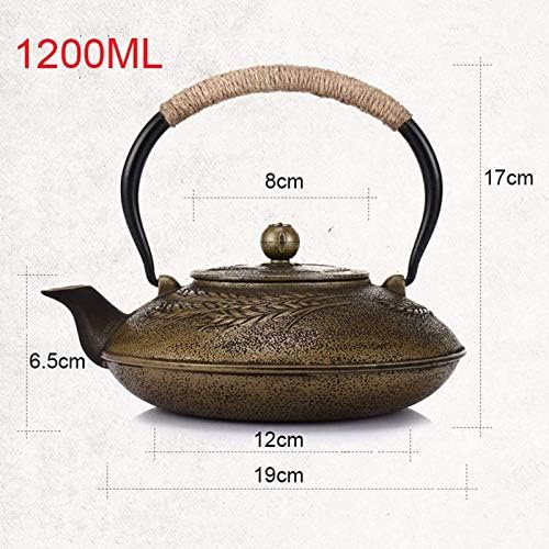 1200ML Antique Cast Iron Teapot with Removable Stainless Steel Filter for Loose Leaf Tea, Japanese Healthy Tetsubin Tea Kettle As Gift - Image 2