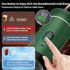Portable Coffee Maker for Travel & Camping, Portable Espresso Maker with Bag, Rechargeable Cordless Battery Operated Coffee Makers for Ground Coffee, NS Capsule RV, Hiking, Office(Green) - Image 2