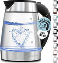 Zulay Kitchen Fast-Boiling Electric Kettle - 1.7L Hot Water Kettle 1500W With Auto Shut-Off - Water Boiler For Coffee & Tea - Boil-Dry Protection, Cool-Touch Handle, 360° Base - Black by ZulayKitchen