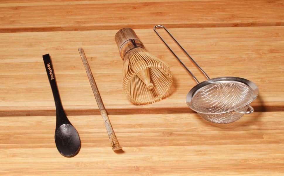 BambooMN Chashaku Matcha Tea Scoop Spoon Organic Bamboo Ceremonial Tea Utensil - Black - 100 Pieces - Image 6